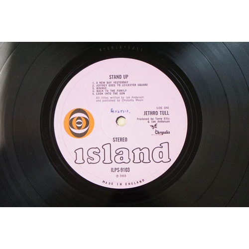 132 - Vinyl - 5 albums by Jethro Tull on Island Records to include: This Was (pink bullseye labels, wide s... 