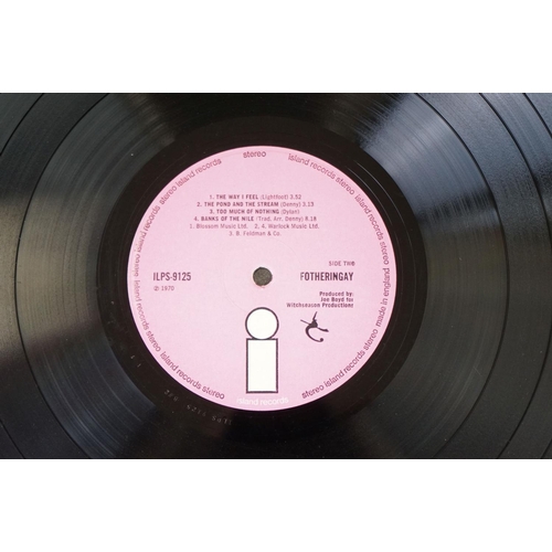 134 - Vinyl - 6 original pressing albums on the pink i Island Records labels to include: Fotheringay – Fot... 