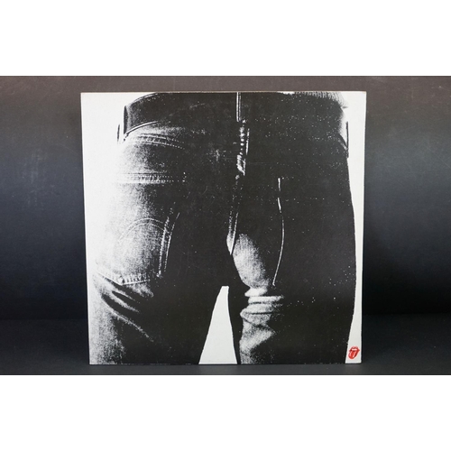 396 - Vinyl - 3 Rolling Stones LPs to include Sticky Fingers (with insert) sleeve Vg Vinyl Vg+ (A3/B3), Th... 