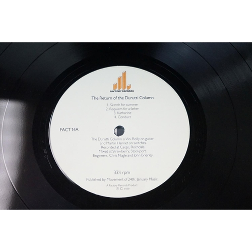 490 - Vinyl - The Durutti Column – The Return Of The Durutti Column, original UK 1980 1st pressing, housed... 