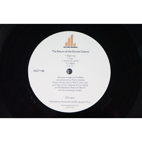 490 - Vinyl - The Durutti Column – The Return Of The Durutti Column, original UK 1980 1st pressing, housed... 