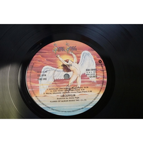 372 - Vinyl - 4 Led Zeppelin LPs to include In Through The Out Door (variation C), IV (four symbols), Pres... 