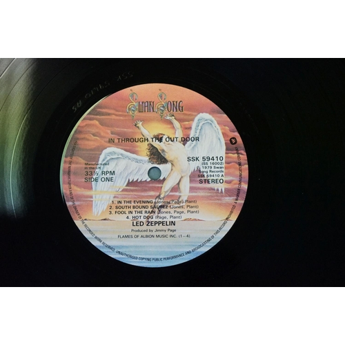 372 - Vinyl - 4 Led Zeppelin LPs to include In Through The Out Door (variation C), IV (four symbols), Pres... 