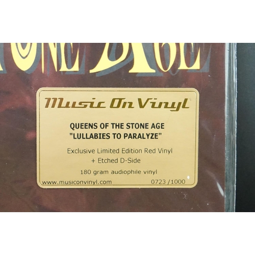 468 - Vinyl - Queens Of The Stone Age – Lullabies To ParalyzE, 2011 EU limited edition red and etched doub... 