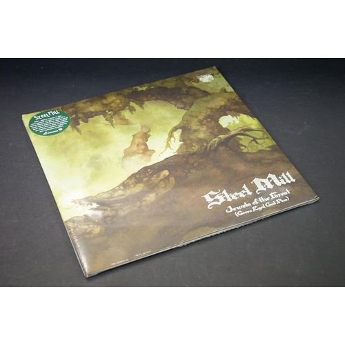 578 - Vinyl - Steel Mill ‎– Jewels Of The Forest (Green Eyed God Plus). UK 2011, 2 albums + 3 7” singles B... 