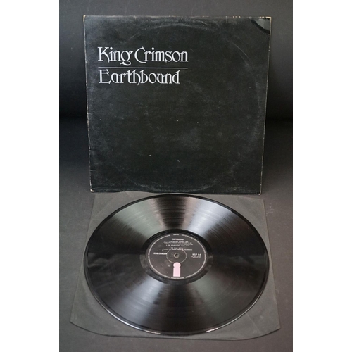 595 - Vinyl - 5 King Crimson and members albums to include: In The Court Of The Crimson King (Pink Rim lab... 