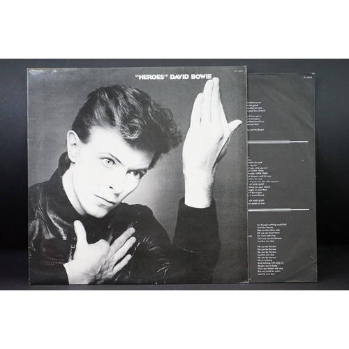 597 - Vinyl - 5 David Bowie UK press albums and one 12” to include: Low (with Insert), Station To Station ... 