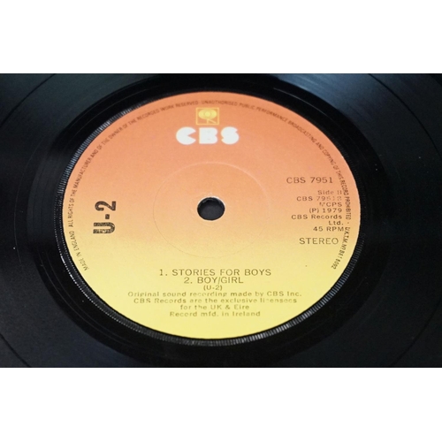 645 - Vinyl - U2 –Three - Original Irish 1979 1st pressing 7” on CBS sunburst label (CBS 7951), UKTM numbe... 