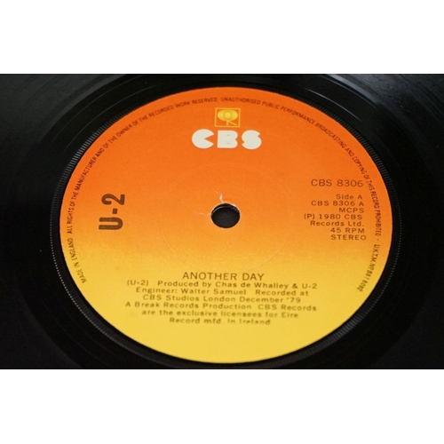 646 - Vinyl - U2 - Another Day original Irish 1980 1st pressing 7” on CBS Records CBS 8306.  Grafotone