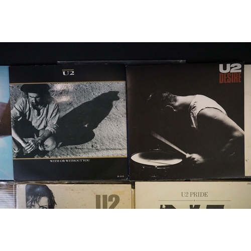 647 - Vinyl - 10 U2  7” singles including early releases and rarities to include: I Will Follow (Irish 198... 