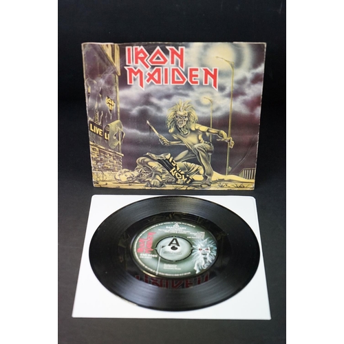 88 - Vinyl - Two copies of Iron Maiden Sanctuary 7