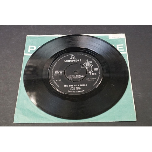 99 - Vinyl - Ivans Meads A Little Sympathy / The Sins Of A Family on Parlophone – R 5342.  Vinyl has scuf... 