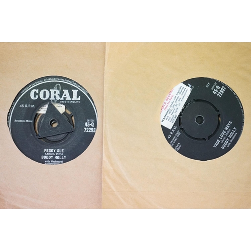 245 - Vinyl - Over 150 Buddy Holly UK singles on Coral Records spanning his career, including many Tri-Cen... 