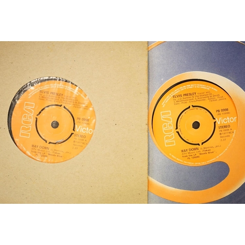 249 - Vinyl - Approx 100 Elvis Presley UK 7” singles on the Orange RCA labels, including many label variat... 