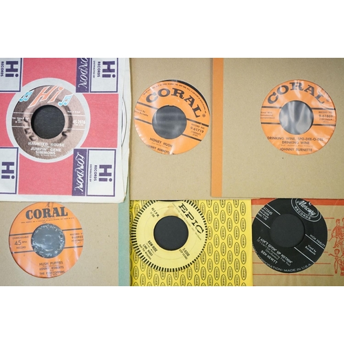 259 - Vinyl - Over 30 Rockabilly / Rock ’N’ Roll / Hillbilly mainly original US 7” singles to include: Joh... 