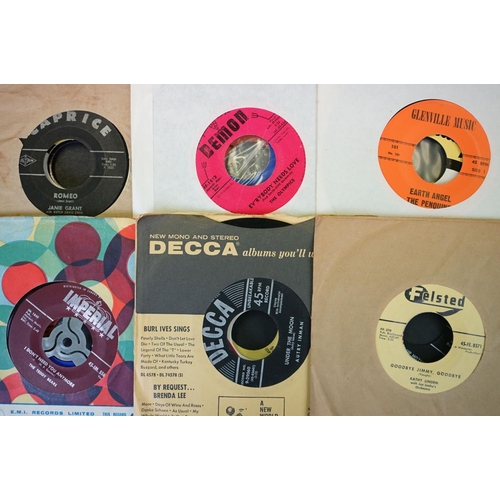 259 - Vinyl - Over 30 Rockabilly / Rock ’N’ Roll / Hillbilly mainly original US 7” singles to include: Joh... 