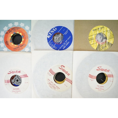 259 - Vinyl - Over 30 Rockabilly / Rock ’N’ Roll / Hillbilly mainly original US 7” singles to include: Joh... 