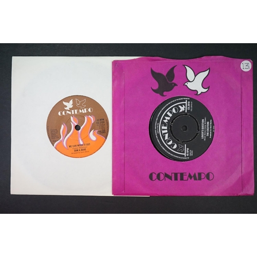 266 - Vinyl - Northern Soul / Funk - 14 UK 7” singles on Contempo Records to include: J.J. Barnes - 4 sing... 