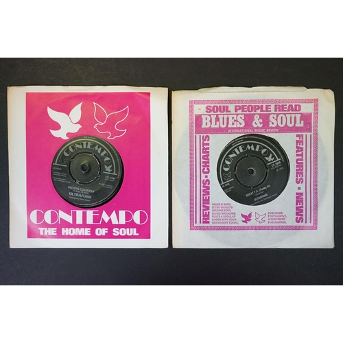 266 - Vinyl - Northern Soul / Funk - 14 UK 7” singles on Contempo Records to include: J.J. Barnes - 4 sing... 