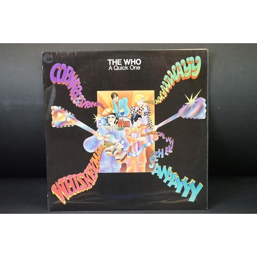 543 - Vinyl - 3 albums by The Who to include : A Quick One (original UK 1st press mono, 593002), sleeve VG... 