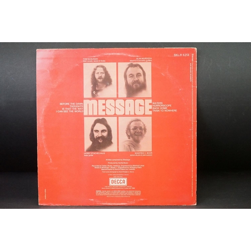 772 - Vinyl - Krautrock 3 albums by Message to include: Message (UK 1975 Decca Records SKL-R 5213) VG / VG... 