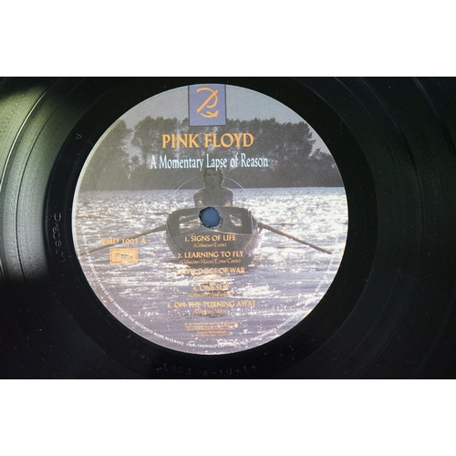 782 - Vinyl - 9 Pink Floyd albums to include: A Momentary Lapse Of Reason (Gatefold Sleeve + Printed inner... 