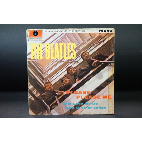 2 - Vinyl - The Beatles Please Please Me LP PMC 1202 early pressing with gold lettering to label.   Slee... 