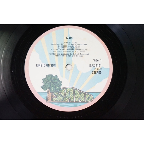 46 - Vinyl - 5 Original UK pressing King Crimson LPs on Island Records to include: In The Wake Of Poseido... 