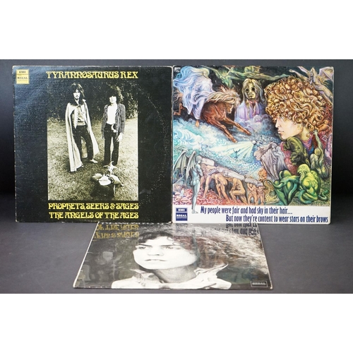 48 - Vinyl - 3 Original UK 1st pressing albums by Tyrannosaurus Rex on Regal Zonophone Records to include... 