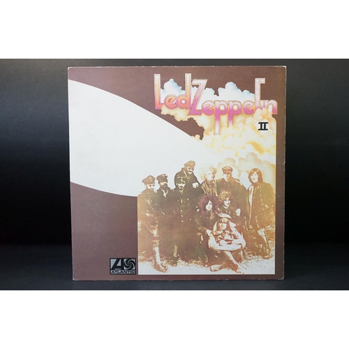 50 - Vinyl - 4 Led Zeppelin UK pressing albums to include Self Titled (UK 2nd pressing plum labels, Warne... 