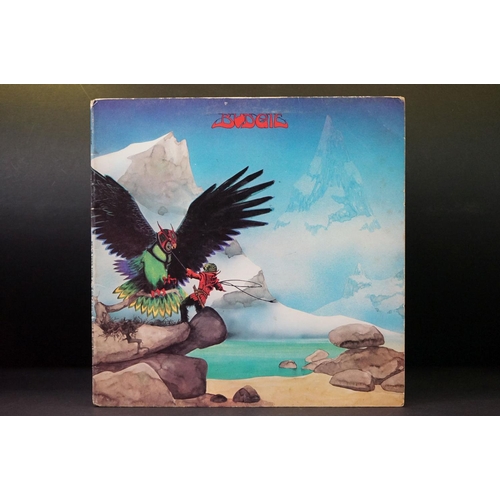 52 - Vinyl - 3 Budgie UK pressing albums to include: Budgie (UK first press with red / pink labels) VG / ... 