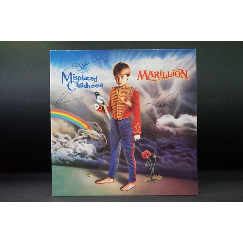 60 - Vinyl & Autograph - Marillion Misplaced Childhood LP signed to front of sleeve by all five members, ... 