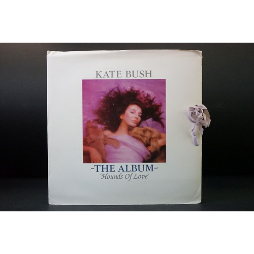 63 - Vinyl - Kate Bush Hounds Of Love original UK press pack with gatefold outer folder/sleeve with pink ... 