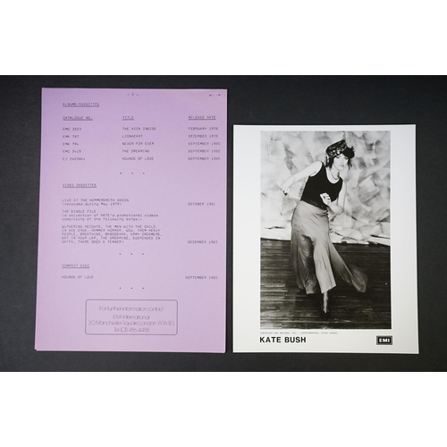 63 - Vinyl - Kate Bush Hounds Of Love original UK press pack with gatefold outer folder/sleeve with pink ... 