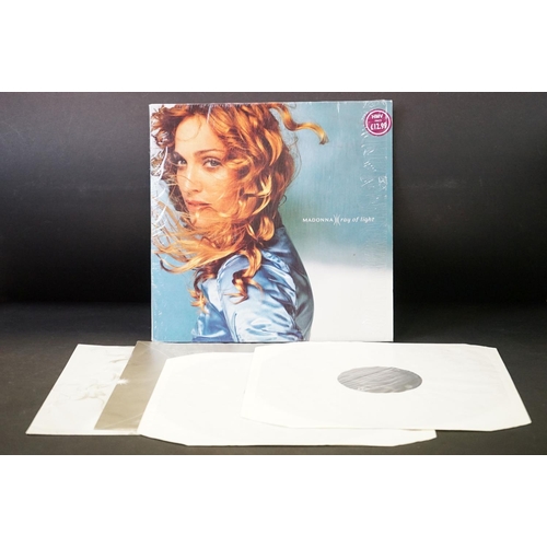 79 - Vinyl - Madonna Ray Of Light LP on Maverick (9362-46847-1) in open/partial shrink, sleeve has some s... 