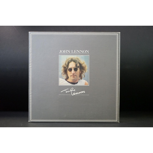 80 - Vinyl - John Lennon self titled 9 LP box set on Apple Records JLB8.  Box is Ex.  All vinyl at least ... 