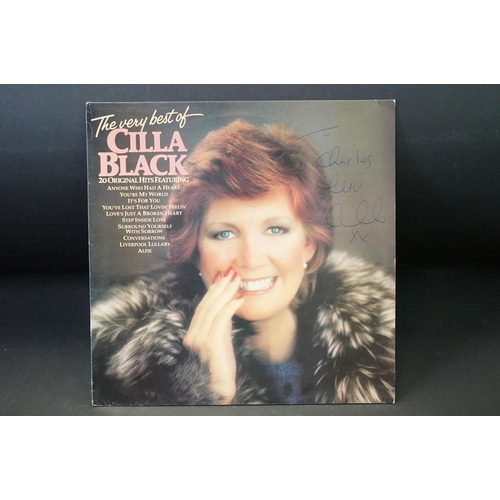 903 - Vinyl & Autographs - 9 signed LPs to include Roy Wood, Cilla Black, Mink DeVille, Fanny (signed by f... 