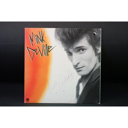 903 - Vinyl & Autographs - 9 signed LPs to include Roy Wood, Cilla Black, Mink DeVille, Fanny (signed by f... 