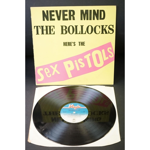 921 - Vinyl - 12 original UK Punk albums to include The Sex Pistols - Never Mind The …. (Sleeve with Blank... 