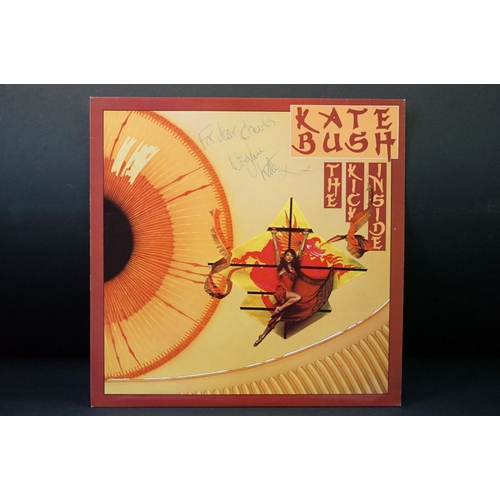 922 - Vinyl & Autographs - 6 Kate Bush LPs including The Kick Inside (signed to front), Never For Ever (si... 