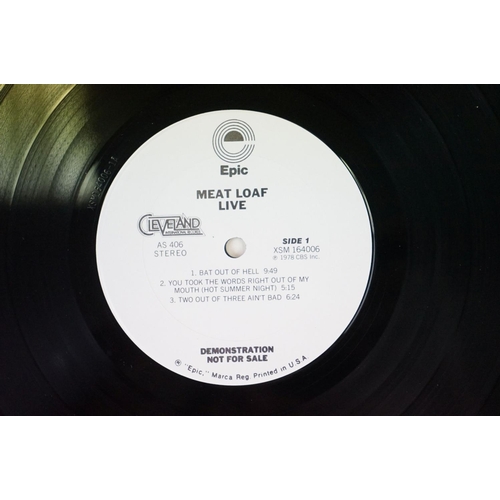 923 - Vinyl & CD - 4 US promo only to include Meat Loaf Live (AS406), Bob Seager The Bob Seager Story doub... 