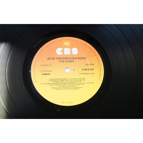 927 - Vinyl - 4 The Clash original UK albums and one 12” single to include: The Clash (1st Pressing Cop. C... 