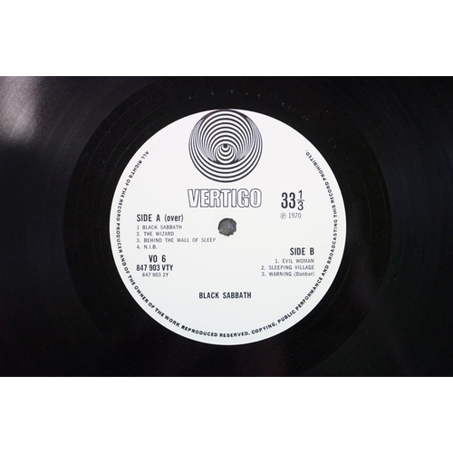 950 - Vinyl - Black Sabbath self titled on Vertigo Records V06, small swirl label with Dunbar credit, Vert... 