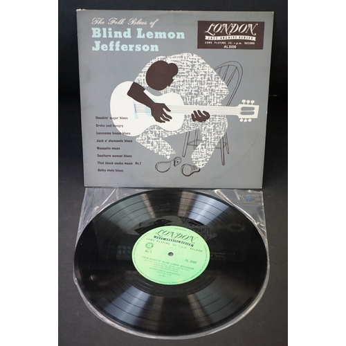 1021 - Vinyl - Blues, 3 Original UK 1950’s 10” albums on London records by Blind Lemon Jefferson to include... 