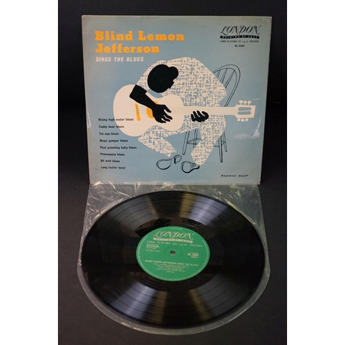 1021 - Vinyl - Blues, 3 Original UK 1950’s 10” albums on London records by Blind Lemon Jefferson to include... 