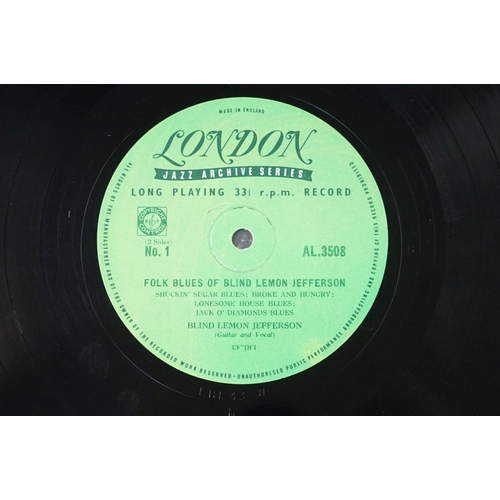 1021 - Vinyl - Blues, 3 Original UK 1950’s 10” albums on London records by Blind Lemon Jefferson to include... 