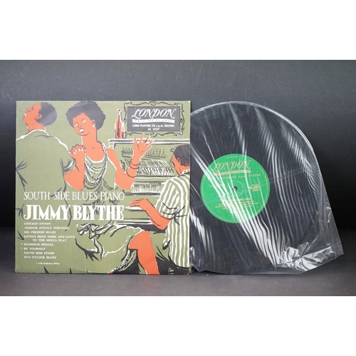 1022 - Vinyl - 8 Original UK 1950’s 10” blues albums on London records Gold Green labels, to included : Jim... 