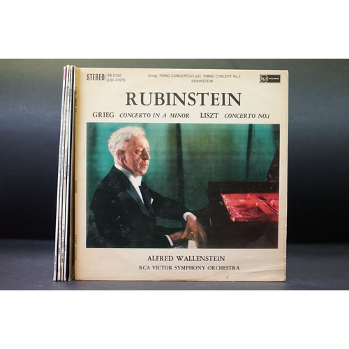 1045 - Vinyl - Classical - 6 Original UK ED 1 Stereo albums to include: Rubinstein - Grieg, Liszt piano con... 