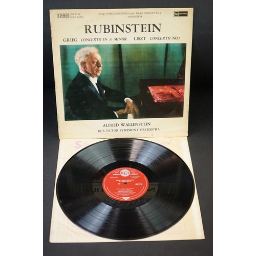 1045 - Vinyl - Classical - 6 Original UK ED 1 Stereo albums to include: Rubinstein - Grieg, Liszt piano con... 