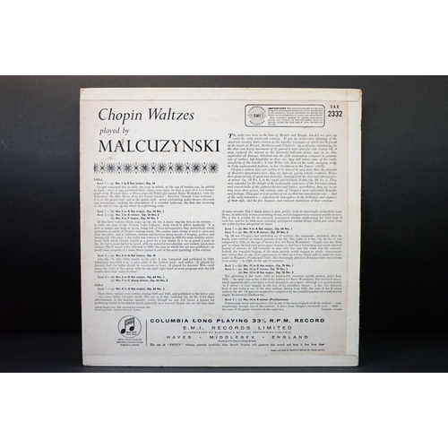 1057 - Vinyl - Classical - Columbia SAX 2332-  Malcuzynski - Chopin Waltzes. Original UK ED 1 Stereo, Silve... 